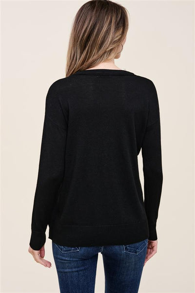 Boatneck Sweater - Black