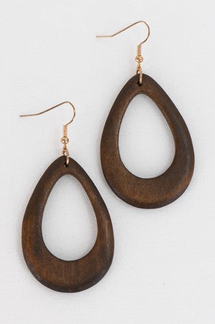 Laser Cut Wood Earrings