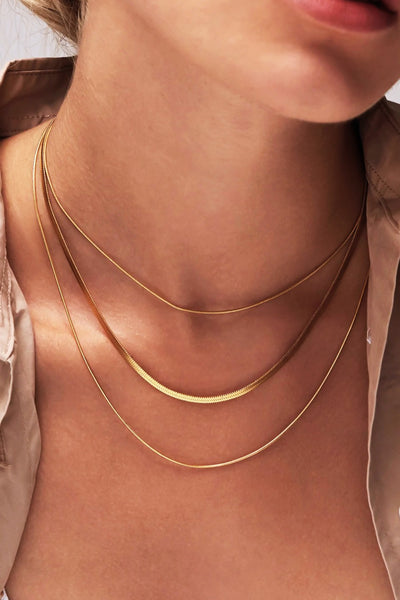 18K Gold Plated Multilayer Necklace