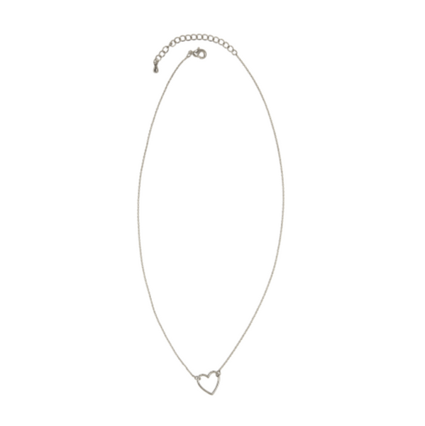 Open Heart Pendant Necklace
