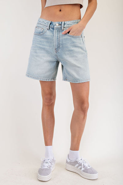 Relaxed Denim Shorts