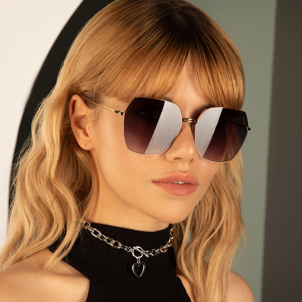 Chelsie Hexagon Sunglasses