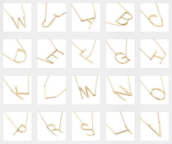 Initial Necklaces - Gold or Silver