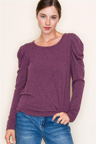 Plum Knit Top
