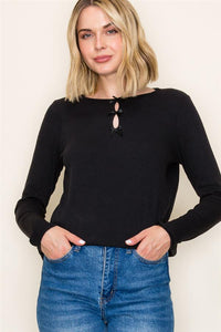 Keyhole + Bow Pullover