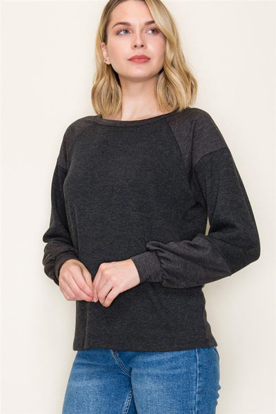 Quinn Charcoal Pullover