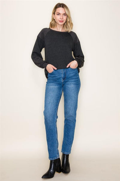 Quinn Charcoal Pullover