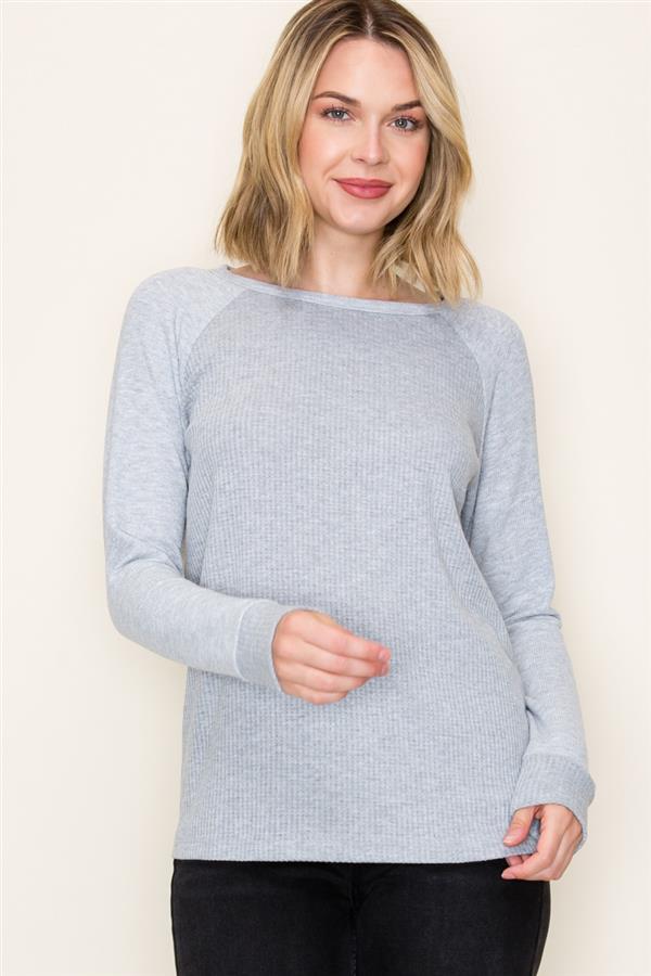 Waffle Knit Pullover