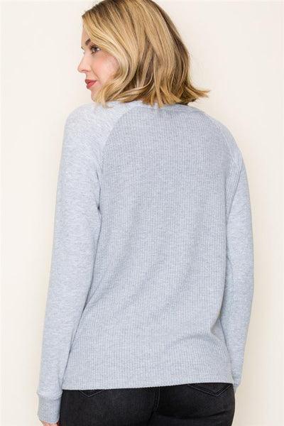 Waffle Knit Pullover