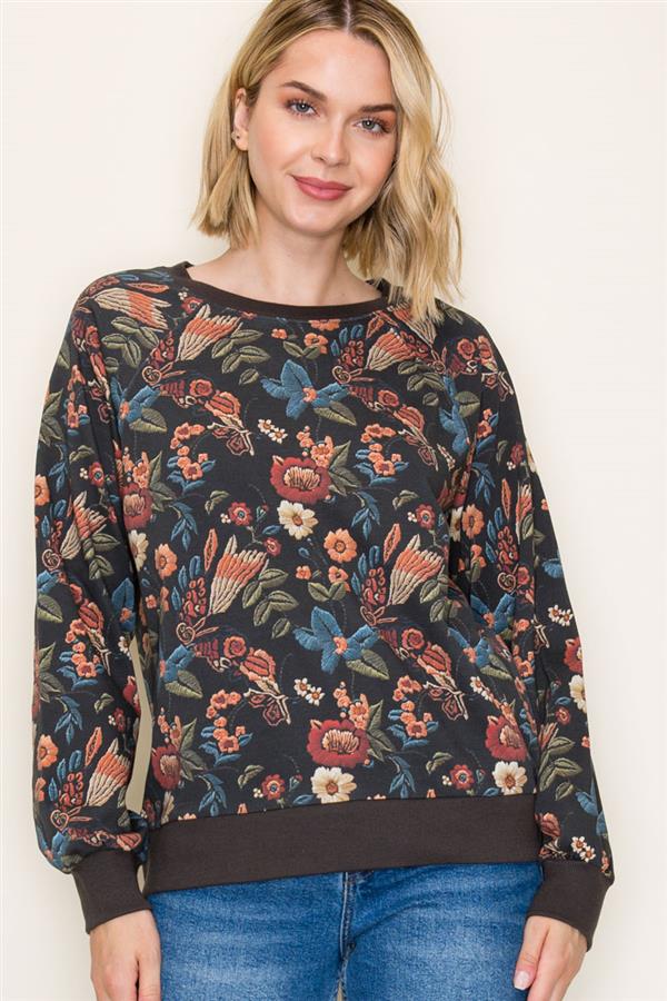 Floral Sweatshirt