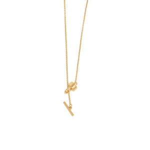 Lock Lariat Necklace