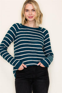 Striped Teal Sweater