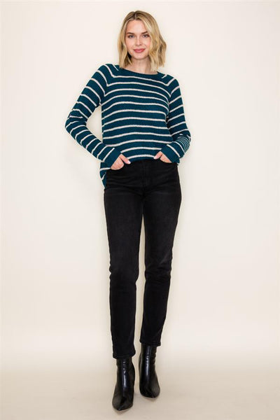 Striped Teal Sweater