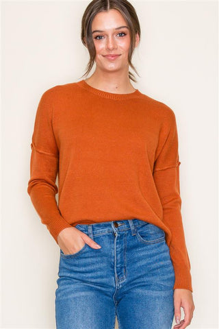 Pumpkin Long Sleeve Sweater