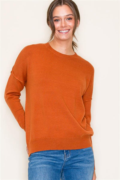 Pumpkin Long Sleeve Sweater