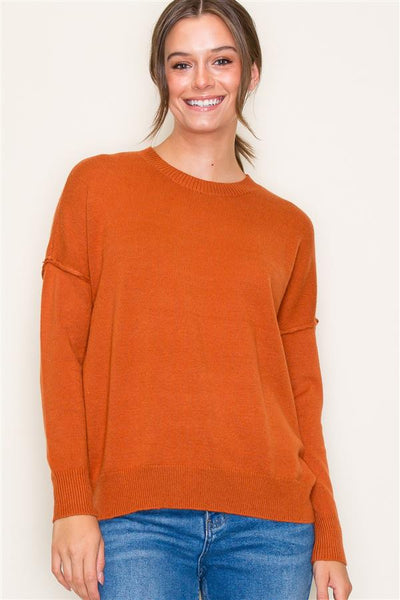 Pumpkin Long Sleeve Sweater
