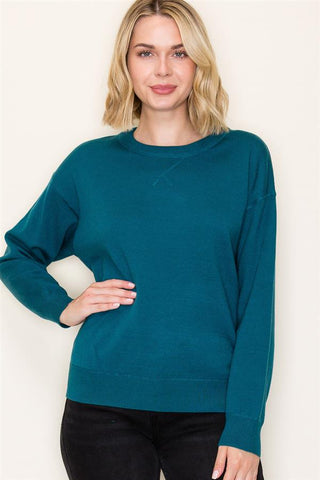 Teal Crewneck Pullover