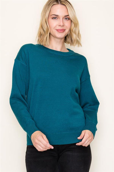 Teal Crewneck Pullover