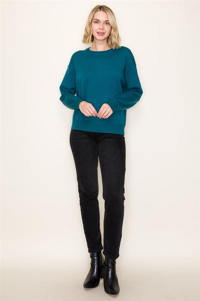 Teal Crewneck Pullover