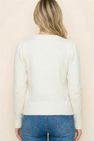 Emily Sweater - White