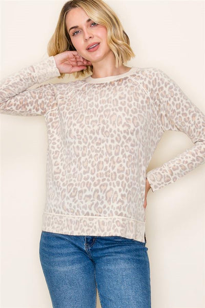 Ulta-Soft Pullover - Leopard Print