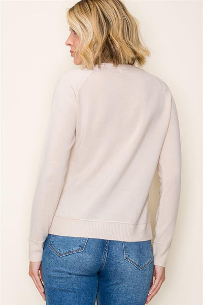 Almond Boat Neck Sweater