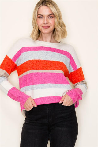 Multi Color Blocked Sweater