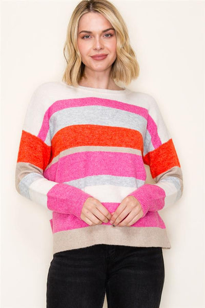 Multi Color Blocked Sweater