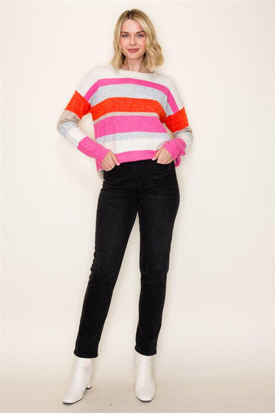 Multi Color Blocked Sweater