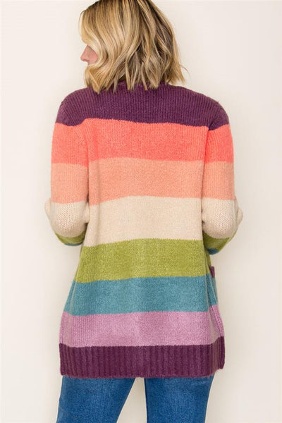 Katrina Color Block Cardigan