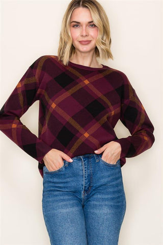 Argyle Jacquard Sweater