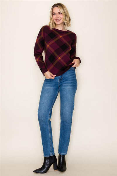 Argyle Jacquard Sweater