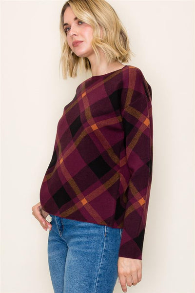 Argyle Jacquard Sweater