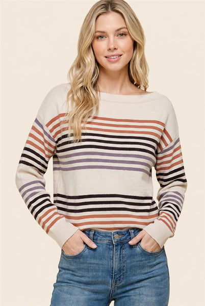 Sophia Striped Knit Sweater