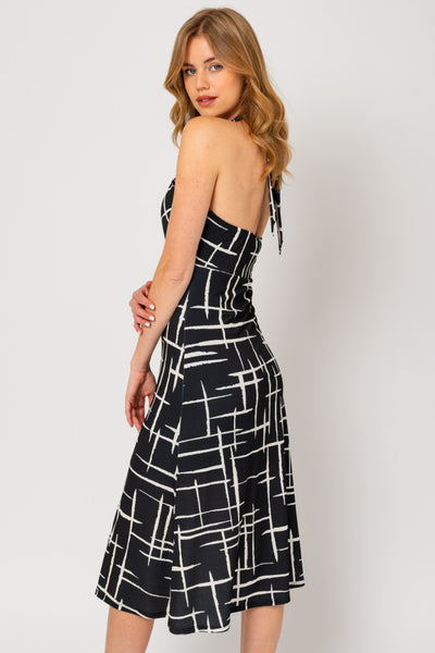 Black & White Abstract Dress