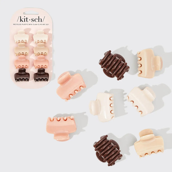 Mini Cloud Claw Clips 8pc - Rosewood