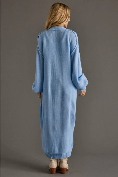 Summer Blanket Cardigan - Sky Blue