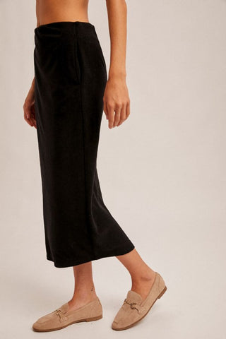 Joan Midi Pencil Skirt - Black