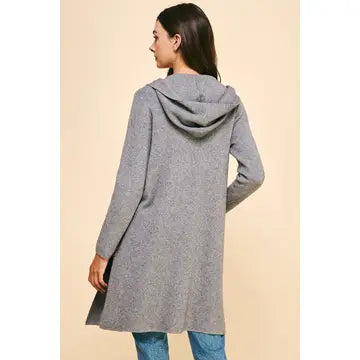 Diane Hoodie Cardigan - Gray