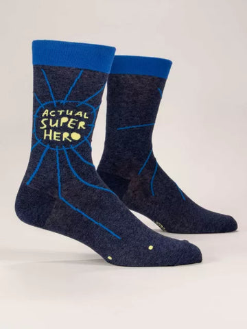 Actual Superhero - Men's Crew Socks