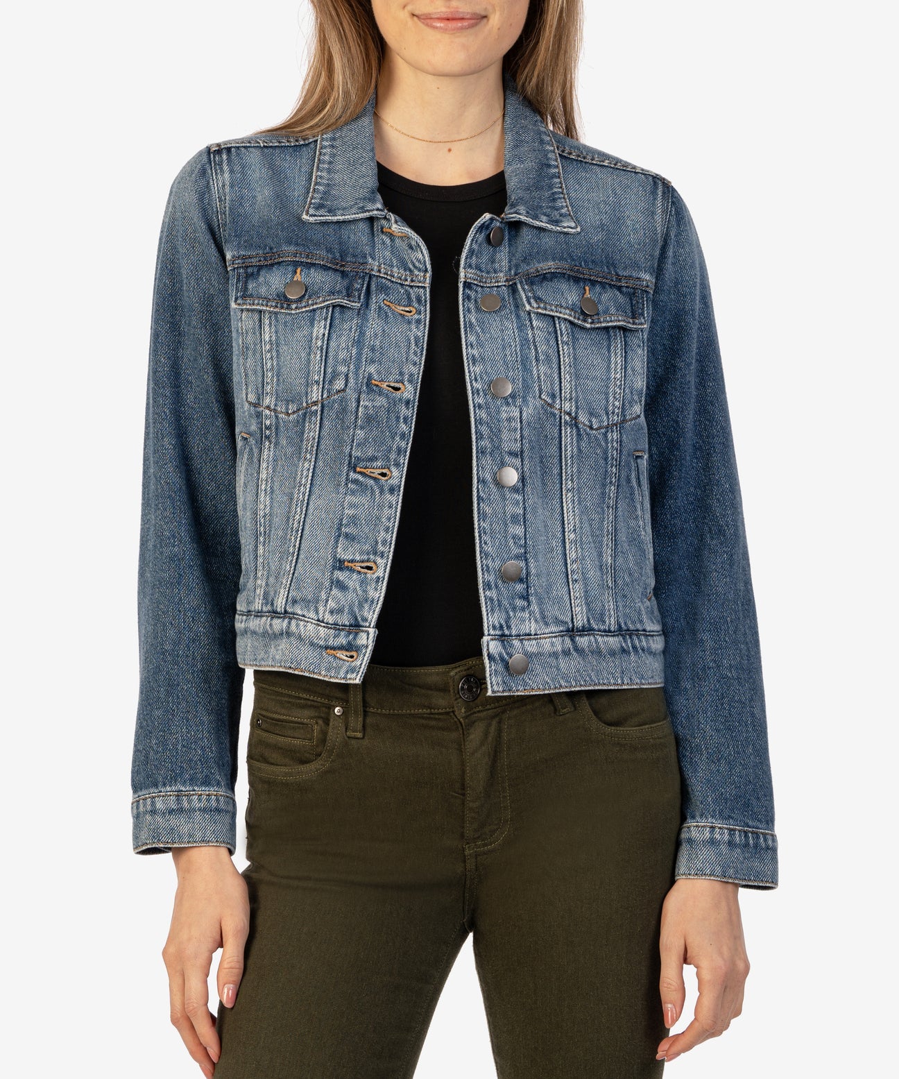 Kut from the Kloth - Julia Cropped Denim Jacket