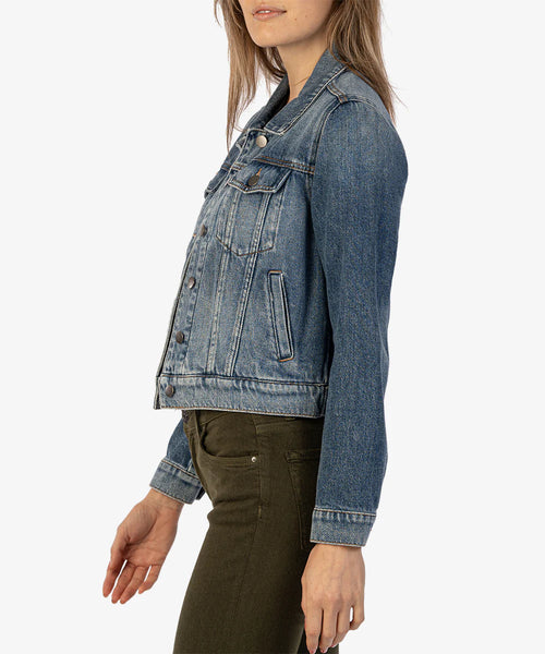 Kut from the Kloth - Julia Cropped Denim Jacket