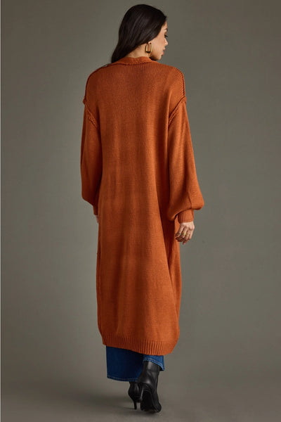 Blanket Cardigan - Terracotta