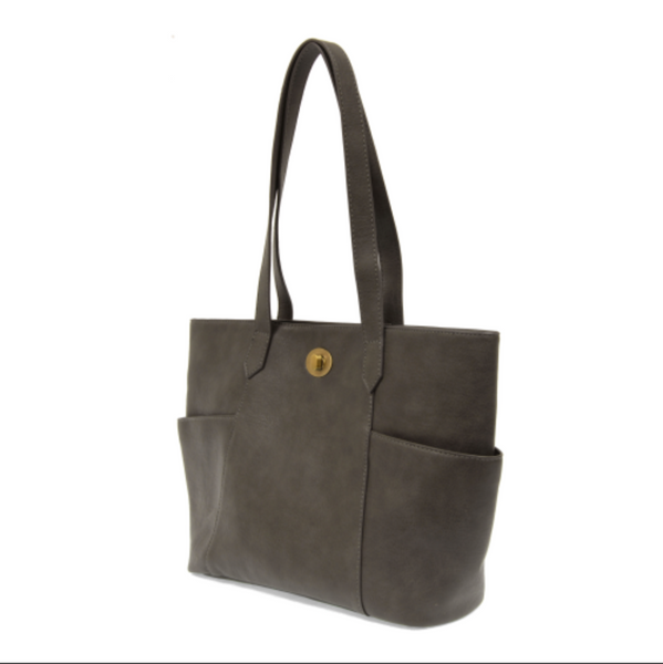 Turnlock Tote Bag w/Removable Crossbody