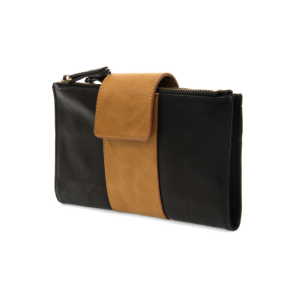 Camryn Colorblock Wallet/Crossbody - Black