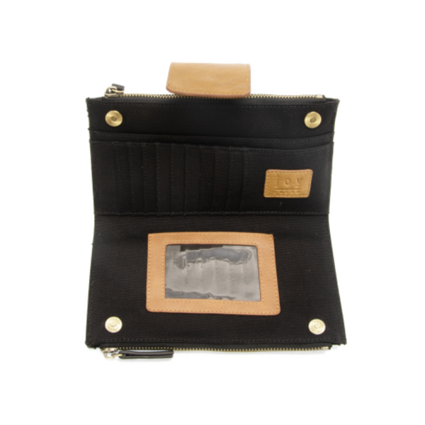 Camryn Colorblock Wallet/Crossbody - Black