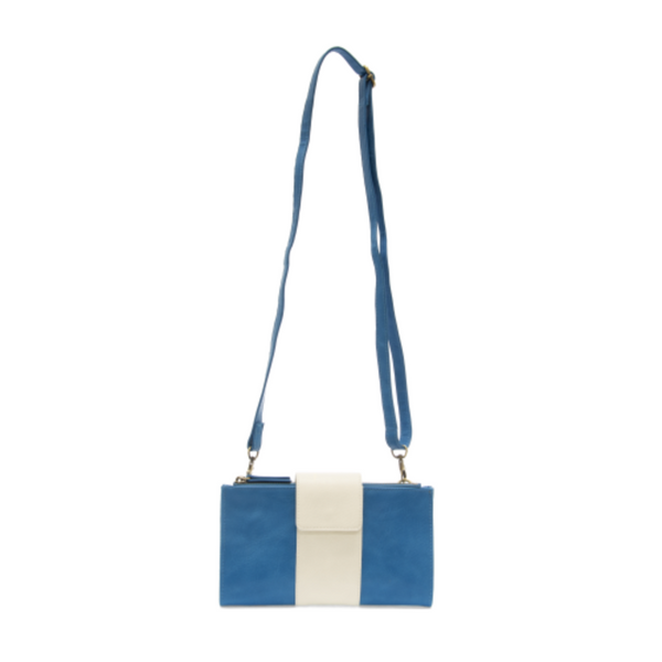 Camryn Colorblock Wallet/Crossbody - Blue