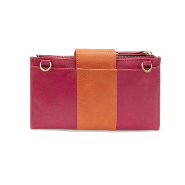 Camryn Colorblock Wallet/Crossbody - Fuchsia