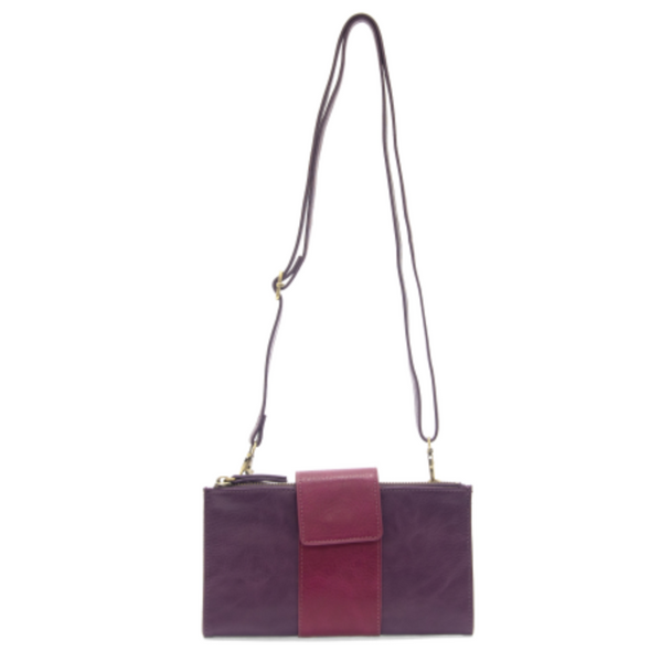 Copy of Camryn Colorblock Wallet/Crossbody - Berry