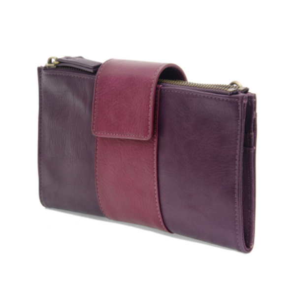 Copy of Camryn Colorblock Wallet/Crossbody - Berry